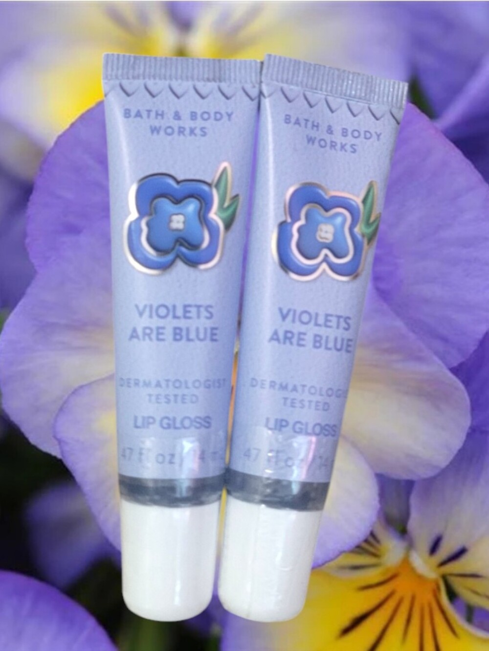 Bath and Body Works "Violets are Blue" Dermatologist Tested Lipgloss